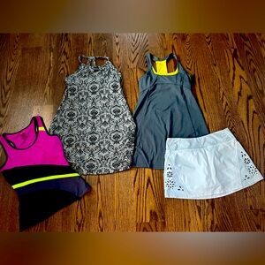 Stylish Activewear Set with Dresses, tanks  and Skirt